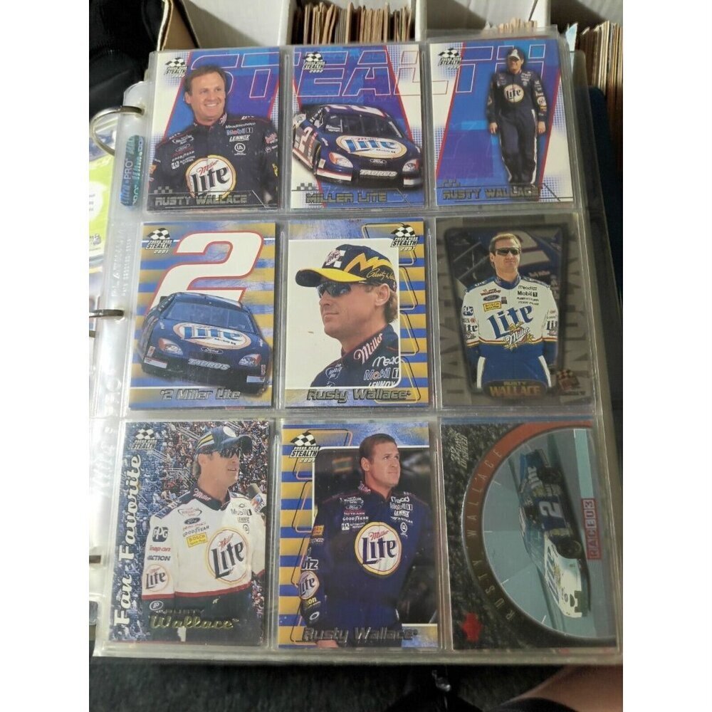 Rusty Wallace Nascar 9 Card Lot - Picture 1 of 2